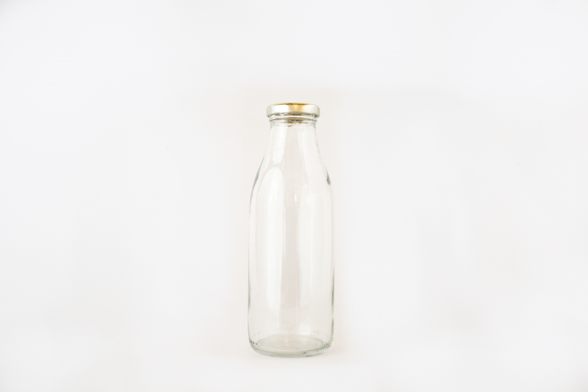 Refill Bottles 250ml & 500ml - Glass Milk Bottle 500ml